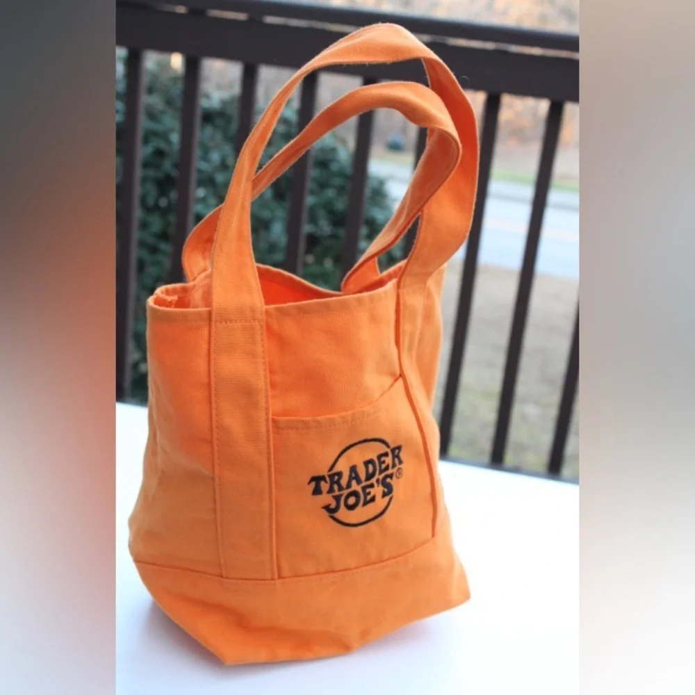 Trader Joe's Halloween mini canvas tote bag